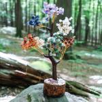 100% Natural 7 Chakra Crystal Tree - Balance, Healing & Positive Energy